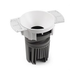 FARO - Downlight DEEP90 redondo sin marco blanco 36° 4000K CRI95 spread