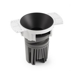 FARO - Downlight DEEP90 redondo sin marco negro 36° white CRI95 honeycomb