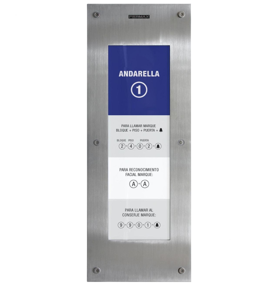 FERMAX - Placa directorio MARINE MEET