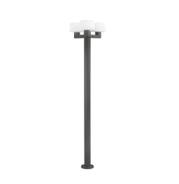 FARO - Farola MUFFIN 3xE27 15W gris oscuro