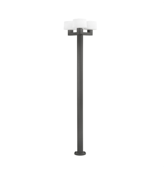 FARO - Farola MUFFIN 3xE27 15W gris oscuro