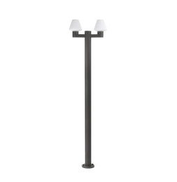 FARO - Farola MISTU 2xE27 15W gris oscuro