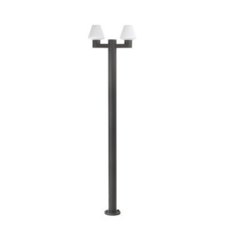 FARO - Farola MISTU 2xE27 15W gris oscuro