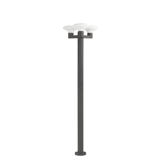 FARO - Farola BLUBS 3xE27 15W gris oscuro