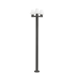 FARO - Farola MISTU 3xE27 15W gris oscuro