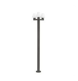 FARO - Farola MISTU 3xE27 15W gris oscuro