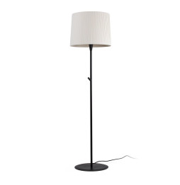 FARO - Luminaria de pie SAMBA negro encintada E27 400x300 beige