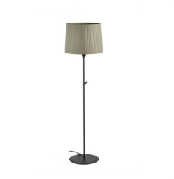 FARO - Luminaria de pie SAMBA negro encintada E27 400x300 verde