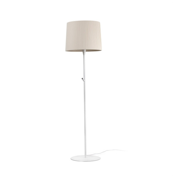 FARO - Luminaria de pie SAMBA blanco encintada E27 400x300 beige