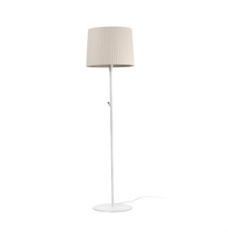 FARO - Luminaria de pie SAMBA blanco encintada E27 400x300 beige