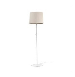 FARO - Luminaria de pie SAMBA blanco encintada E27 400x300 beige