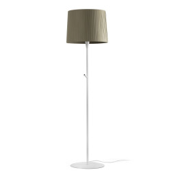 FARO - Luminaria de pie SAMBA blanco encintada E27 400x300 verde