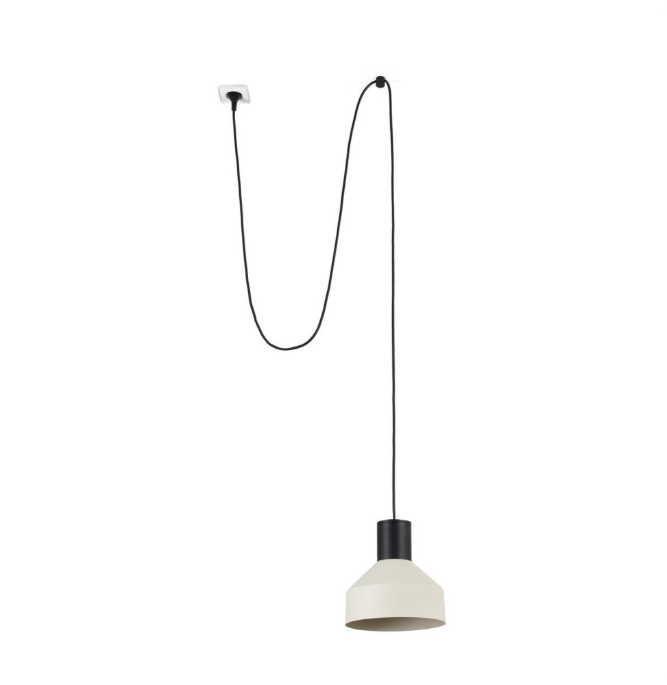 FARO - Luminaria KOMBO suspendida con clavija diámetro 200mm 1x E27 beige