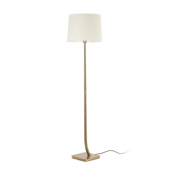 FARO - Luminaria pie de salón REM pantalla beige bronce