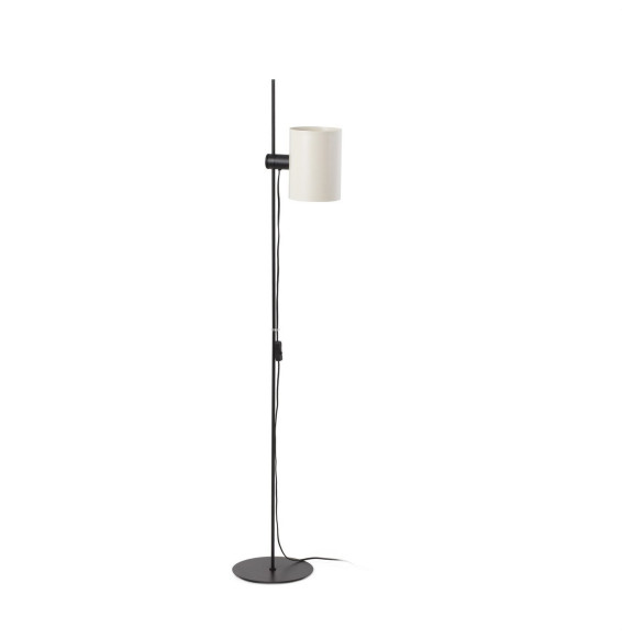 FARO - Luminaria pie de salón GUADALUPE pantalla beige 1xE27