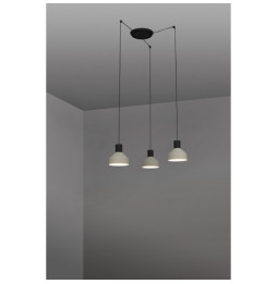 FARO - Luminaria KOMBO suspendida diámetro 200mm 1x E27 3 lámparas beige