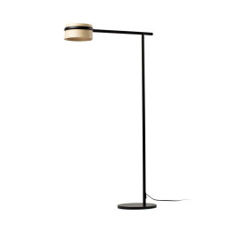 FARO - Luminaria pie de salón LOOP fresno LED 6W 2700K