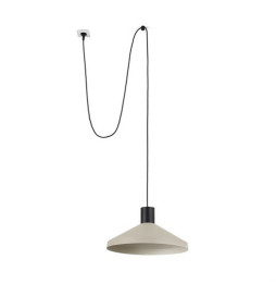 FARO - Luminaria KOMBO suspendida con clavija diámetro 400mm 1x E27 beige