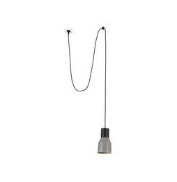 FARO - Luminaria KOMBO suspendida con clavija diámetro 120mm 1x E27 gris