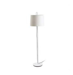 FARO - Luminaria pie de salón MONTREAL blanco pantalla blanca