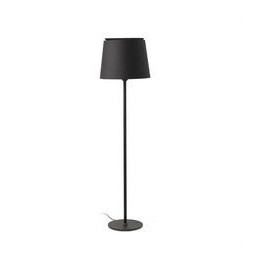 FARO - Luminaria pie de salón SAVOY negro pantalla negra