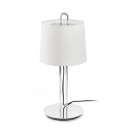 FARO - Luminaria sobremesa MONTREAL blanco pantalla blanca