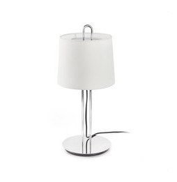 FARO - Luminaria sobremesa MONTREAL blanco pantalla blanca