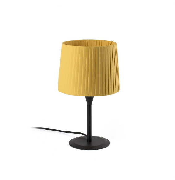 FARO - Luminaria sobremesa mini SAMBA negro encintada E27 215x160 amarillo