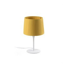 FARO - Luminaria sobremesa mini SAMBA blanco encintada E27 215x160 amarillo