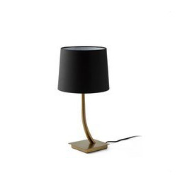 FARO - Luminaria sobremesa REM pantalla negra bronce