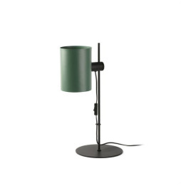 FARO - Luminaria sobremesa GUADALUPE negra pantalla verde 1xE27