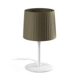 FARO - Luminaria sobremesa SAMBA blanco encintada E27 250x200 verde