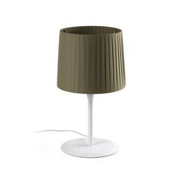 FARO - Luminaria sobremesa SAMBA blanco encintada E27 250x200 verde