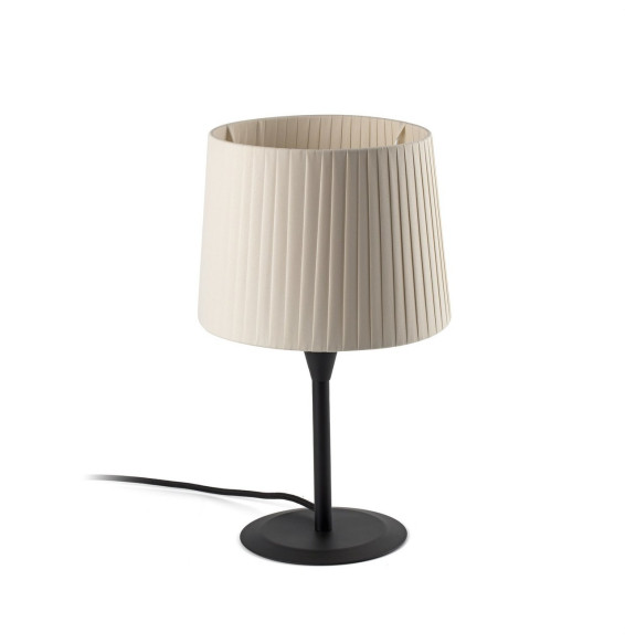 FARO - Luminaria sobremesa SAMBA negro encintada E27 250x200 beige