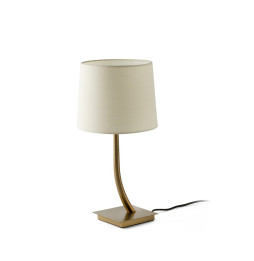 FARO - Luminaria sobremesa REM pantalla beige bronce