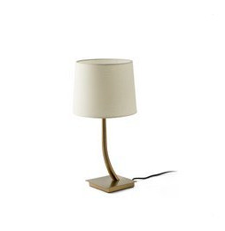 FARO - Luminaria sobremesa REM pantalla beige bronce