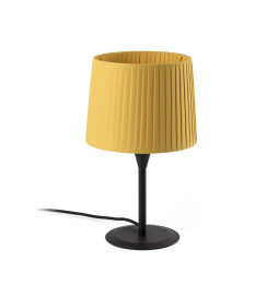 FARO - Luminaria sobremesa SAMBA negro encintada E27 250x200 amarillo