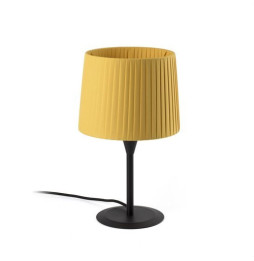 FARO - Luminaria sobremesa SAMBA negro encintada E27 250x200 amarillo