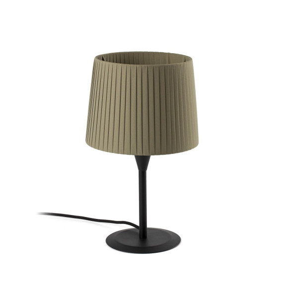 FARO - Luminaria sobremesa SAMBA negro encintada E27 250x200 verde