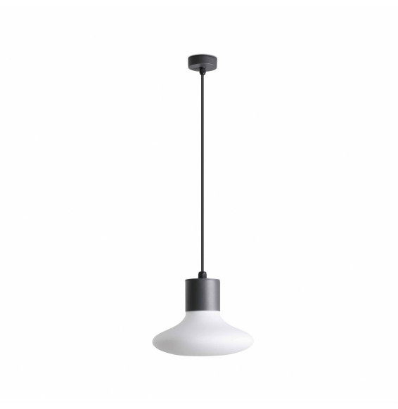 FARO - Luminaria suspendida BLUBS 1xE27 15W gris oscuro