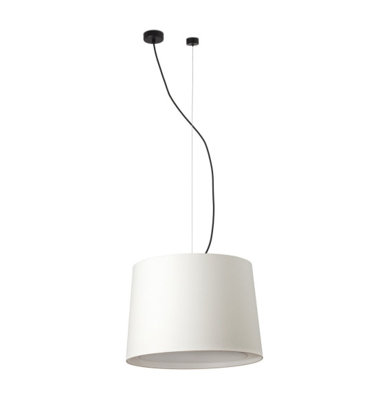 FARO - Luminaria suspendida CONGA negro E27 500x350mm beige