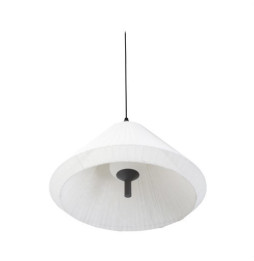 FARO - Luminaria suspendida HUE OUT T70 crema tapa cono