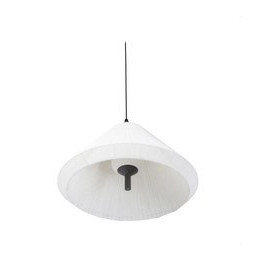 FARO - Luminaria suspendida HUE OUT T70 crema tapa cono