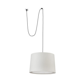 FARO - Luminaria suspendida CONGA clavija E27 500x350mm beige