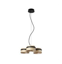 FARO - Luminaria suspendida LOOP fresno LED 3x6W 2700K