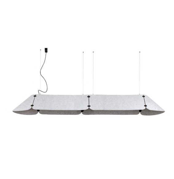 FARO - Luminaria suspendida FONOVIA 2400mm 50W 3000K gris
