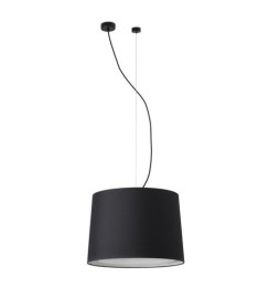 FARO - Luminaria suspendida CONGA negro E27 500x350mm negra