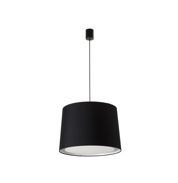 FARO - Luminaria suspendida CONGA simple negro E27 500x350mm negra