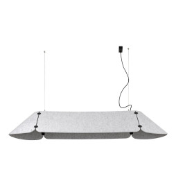 FARO - Luminaria suspendida FONOVIA 840mm 25W 4000K gris