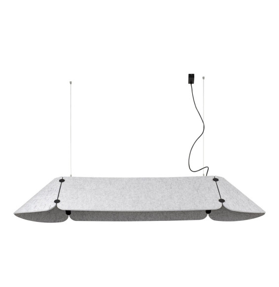 FARO - Luminaria suspendida FONOVIA 840mm 25W 4000K gris